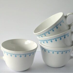 Blue Patterned Ceramic Cups